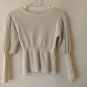 White sweater from Boutique in Italy